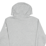 NIKE Mens Grey & Blue Hoodie M Cotton Blend Pullover Lion Graphic Sweatshirt