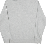 NIKE Mens Grey & Blue Hoodie M Cotton Blend Pullover Lion Graphic Sweatshirt