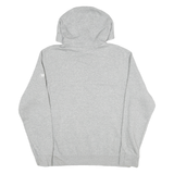 NIKE Mens Grey & Blue Hoodie M Cotton Blend Pullover Lion Graphic Sweatshirt