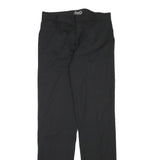 DOLCE & GABBANA Mens Wool Blend Black Regular Straight Trousers W29 L33 Classic