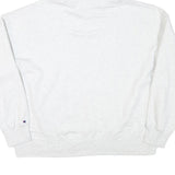 CHAMPION Mens White Pullover Hoodie XL Classic Logo Cotton Blend Casual