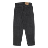 LEVI'S 550 Tapered Mens Jeans Black Relaxed Denim W34 L30 Classic Cotton Zip