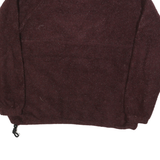 HALF BAY MOON Womens Maroon Pullover Plain Crew Neck Basic Knit XL Fleece Jumper
