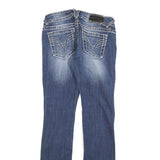 VIGOSS Womens Slim Blue Denim Slim Jeans W27 L32 Stylish Contrast Stitching