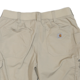 CARHARTT Mens Shorts Beige Casual Cargo M W30 Utility Pocket Workwear