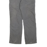 DICKIES Mens Cotton Blend Grey Regular Straight Trousers W36 L30 Workwear Zip