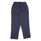 RED KAP Womens Polyester Blend Navy Regular Fit Straight Leg Trousers W26 L28