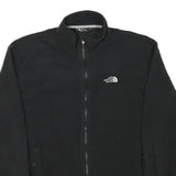 THE NORTH FACE Mens Black Jacket M Polyester Blend Plain Zip Outdoor Casual