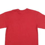 NIKE Mens Red Baseball Graphic T-Shirt L Short Sleeve Crew Neck Cotton Blend