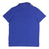 TOMMY HILFIGER Mens Blue Polo Shirt L Slim Fit Cotton Short Sleeve Classic