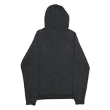 ADIDAS Mens Black Hoodie S Cotton Blend Pullover Spellout Logo Sweatshirt