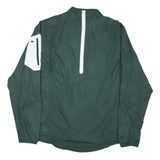 NIKE Mens Green & White Spartan Logo Lightweight Nylon Track Jacket M