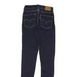 LEVI'S Womens Jeans Blue Slim Skinny Denim Dark W24 L31 Stylish Zip Cotton Blend