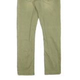Mens Slim Fit Green Cotton Blend Slim Jeans W27 L26 Casual Zip Closure