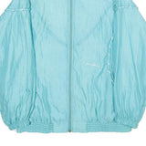 JEAN LEISURE Womens Blue Nylon Zip Jacket UK 16 Casual Lightweight Outerwear