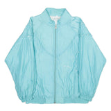 JEAN LEISURE Womens Blue Nylon Zip Jacket UK 16 Casual Lightweight Outerwear