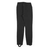 ICEPEAK Womens Black Slim Straight Leg Trousers W26 L30 Polyester Blend Zip