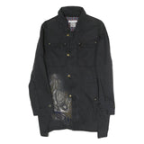 MAX MARA Womens Black Tailored Cotton Blend Jacket Coach Style UK 6 Woven Button