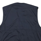 OCCHI AND BELLI Mens Black Utility Vest 2XL Cotton Blend Casual Multi Pocket