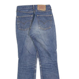 LEVI'S 501 Womens Jeans Blue Regular Straight Denim Medium W24 L28 Classic