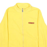 NFL Mens Yellow Zip Jacket M Polyester Plain Casual Sportswear Lightweight