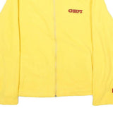 NFL Mens Yellow Zip Jacket M Polyester Plain Casual Sportswear Lightweight