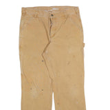 CARHARTT Mens Relaxed Fit Cotton Blend Beige Workwear Trousers W34 L32
