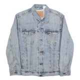 LEVI'S Mens Blue Denim Jacket M Cotton Blend Button Closure Classic Fit Retro