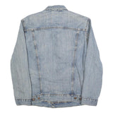 LEVI'S Mens Blue Denim Jacket M Cotton Blend Button Closure Classic Fit Retro
