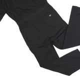 DICKIES Mens Black Polyester Blend Dungarees Regular Fit Short Sleeve M W36 L31