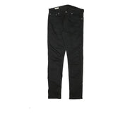 LEVI'S 512 Mens Jeans Black Slim Skinny Denim Raw W31 L31 Zip Cotton Blend