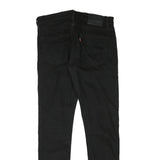 LEVI'S 512 Mens Jeans Black Slim Skinny Denim Raw W31 L31 Zip Cotton Blend