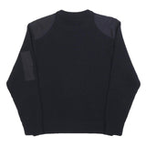 EQUIPMENTS Mens Navy Blue Plain Crew Neck Basic Knit Jumper M Wool Blend