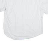 NAUTICA Mens White Linen Blend Shirt 2XL Short Sleeve Casual Button Pocket