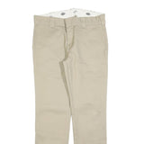 DICKIES Mens Cotton Blend Beige Slim Slim Fit Trousers W31 L32 Workwear Casual
