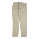 DICKIES Mens Cotton Blend Beige Slim Slim Fit Trousers W31 L32 Workwear Casual