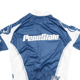 HINCAPIE Mens Blue & White Penn State Cycling Jersey M Short Sleeve Zip Collar