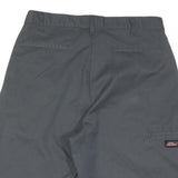 DICKIES Mens Shorts Grey Casual L W34 Workwear Cotton Blend Durable
