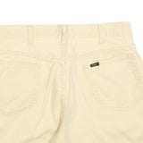 LEE Womens Cotton Blend Cream Casual Shorts M W30 Classic Fit Summer