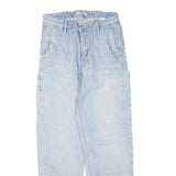 CARHARTT Womens Blue Denim Regular Fit Straight Leg Cotton Blend Light W26 L27