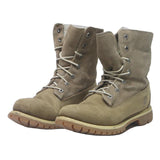 TIMBERLAND Womens Waterproof Lace-Up Leather Boots Beige UK 7 Durable Outdoor