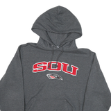 CHAMPION Mens Grey SOU Logo Pullover Hoodie S Cotton Blend Casual
