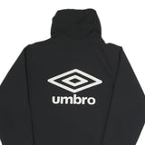 UMBRO Mens Black Jacket S Polyester Blend Logo Zip Casual Sportswear