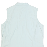 CARHARTT Womens Light Blue Sleeveless Shirt XL Cotton Blend Casual Workwear