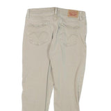 LEVI'S Womens Slim Beige Cotton Blend Jeans W27 L22 Zip Classic Fit Casual