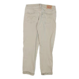 LEVI'S Womens Slim Beige Cotton Blend Jeans W27 L22 Zip Classic Fit Casual