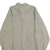 BANANA REPUBLIC Mens Beige Cotton Casual Shirt S Button Pocket Long Sleeve
