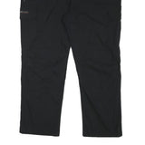 EDMONTE Mens Regular Black Polyester Blend Zip Trousers W41 L27 Cargo Style