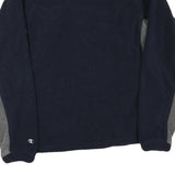 CHAMPION Mens Navy & Grey Zip Jacket M Polyester Blend Colourblock Casual