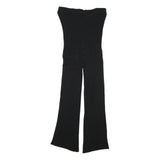 JACK WILLS Womens Black Slim Wide-Leg Polyester Blend Trousers W23 L21